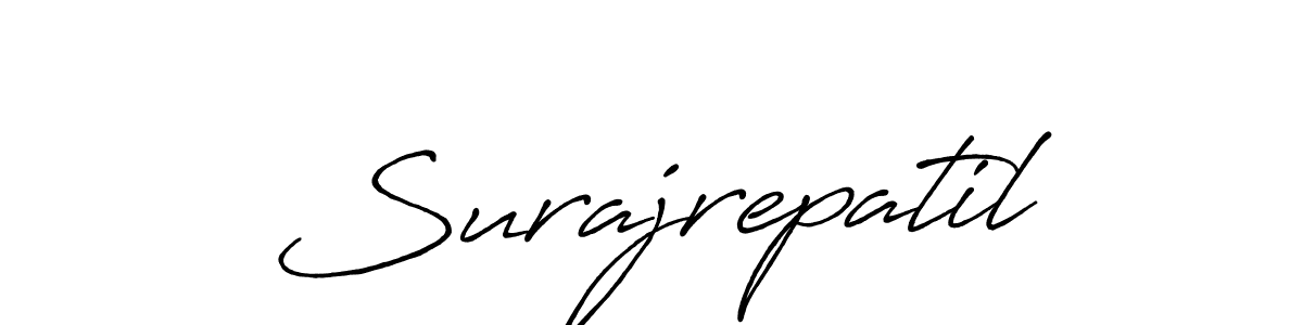 Create a beautiful signature design for name Surajrepatil. With this signature (Antro_Vectra_Bolder) fonts, you can make a handwritten signature for free. Surajrepatil signature style 7 images and pictures png