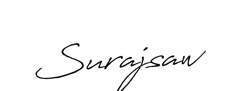 Make a beautiful signature design for name Surajsaw. Use this online signature maker to create a handwritten signature for free. Surajsaw signature style 7 images and pictures png