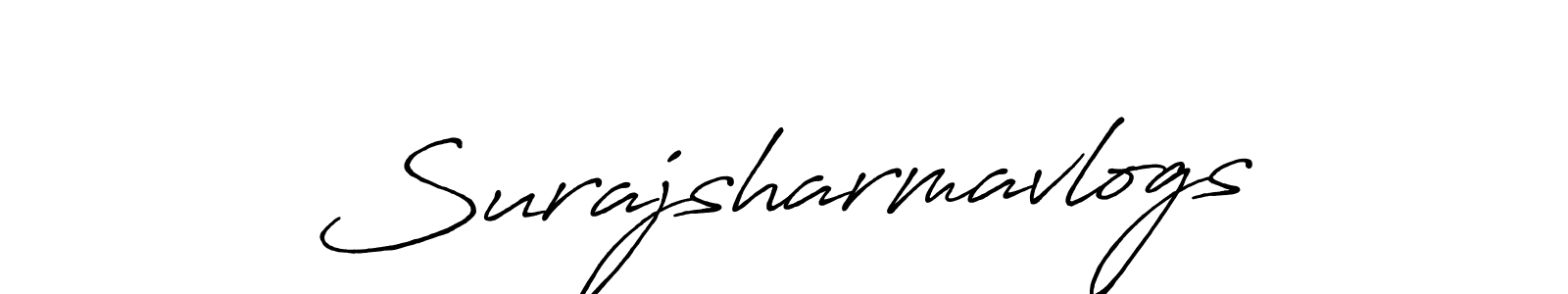 How to Draw Surajsharmavlogs signature style? Antro_Vectra_Bolder is a latest design signature styles for name Surajsharmavlogs. Surajsharmavlogs signature style 7 images and pictures png