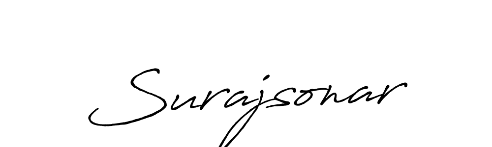 if you are searching for the best signature style for your name Surajsonar. so please give up your signature search. here we have designed multiple signature styles  using Antro_Vectra_Bolder. Surajsonar signature style 7 images and pictures png