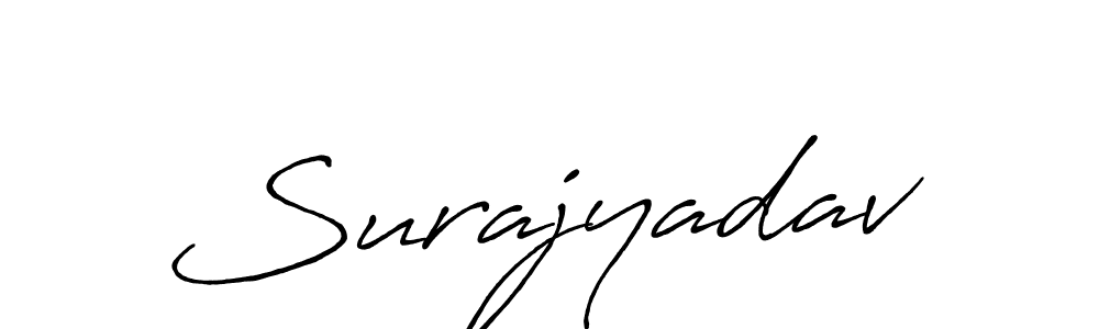 Create a beautiful signature design for name Surajyadav. With this signature (Antro_Vectra_Bolder) fonts, you can make a handwritten signature for free. Surajyadav signature style 7 images and pictures png