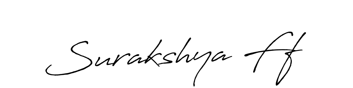 Create a beautiful signature design for name Surakshya Ff. With this signature (Antro_Vectra_Bolder) fonts, you can make a handwritten signature for free. Surakshya Ff signature style 7 images and pictures png