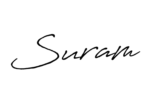 Also we have Suram name is the best signature style. Create professional handwritten signature collection using Antro_Vectra_Bolder autograph style. Suram signature style 7 images and pictures png