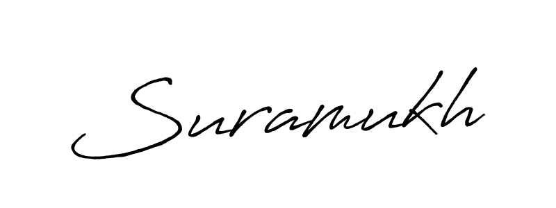 Also You can easily find your signature by using the search form. We will create Suramukh name handwritten signature images for you free of cost using Antro_Vectra_Bolder sign style. Suramukh signature style 7 images and pictures png