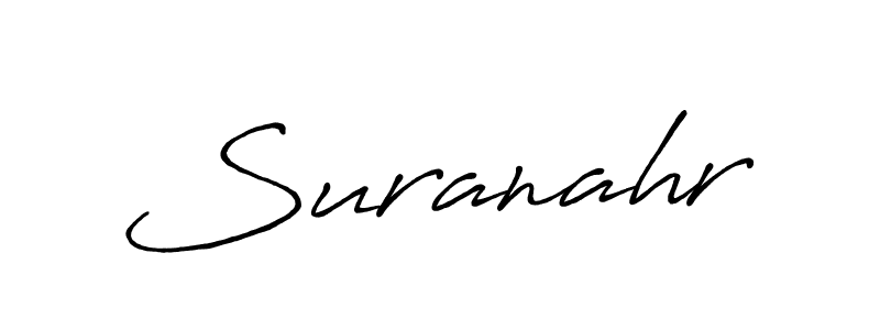 It looks lik you need a new signature style for name Suranahr. Design unique handwritten (Antro_Vectra_Bolder) signature with our free signature maker in just a few clicks. Suranahr signature style 7 images and pictures png