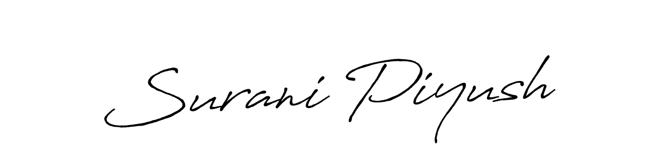 if you are searching for the best signature style for your name Surani Piyush. so please give up your signature search. here we have designed multiple signature styles  using Antro_Vectra_Bolder. Surani Piyush signature style 7 images and pictures png