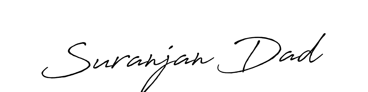 Also You can easily find your signature by using the search form. We will create Suranjan Dad name handwritten signature images for you free of cost using Antro_Vectra_Bolder sign style. Suranjan Dad signature style 7 images and pictures png