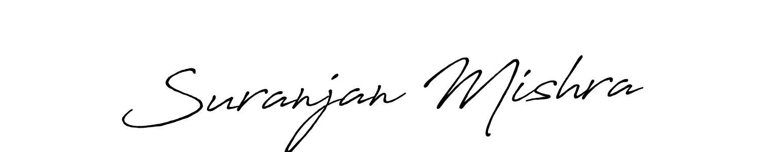 Suranjan Mishra stylish signature style. Best Handwritten Sign (Antro_Vectra_Bolder) for my name. Handwritten Signature Collection Ideas for my name Suranjan Mishra. Suranjan Mishra signature style 7 images and pictures png