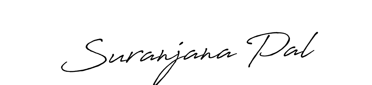 Suranjana Pal stylish signature style. Best Handwritten Sign (Antro_Vectra_Bolder) for my name. Handwritten Signature Collection Ideas for my name Suranjana Pal. Suranjana Pal signature style 7 images and pictures png