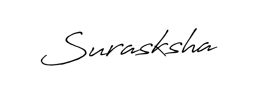 Similarly Antro_Vectra_Bolder is the best handwritten signature design. Signature creator online .You can use it as an online autograph creator for name Surasksha. Surasksha signature style 7 images and pictures png