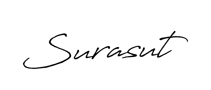 Similarly Antro_Vectra_Bolder is the best handwritten signature design. Signature creator online .You can use it as an online autograph creator for name Surasut. Surasut signature style 7 images and pictures png