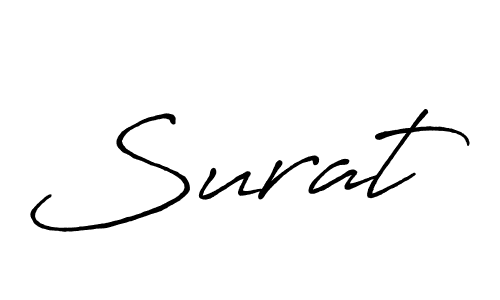 Also we have Surat name is the best signature style. Create professional handwritten signature collection using Antro_Vectra_Bolder autograph style. Surat signature style 7 images and pictures png
