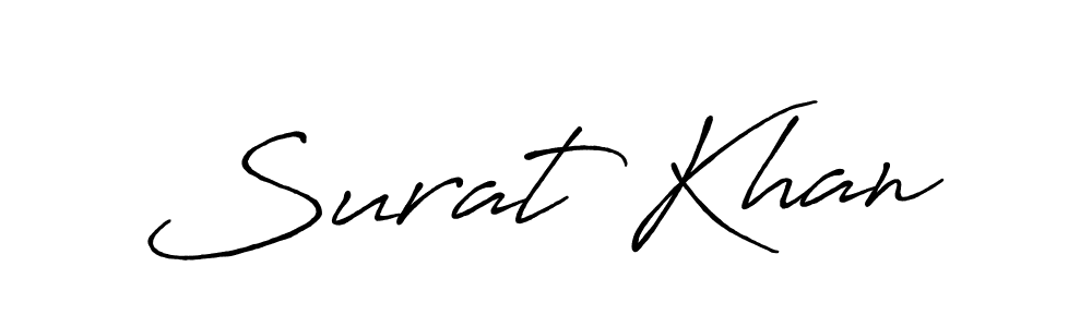 if you are searching for the best signature style for your name Surat Khan. so please give up your signature search. here we have designed multiple signature styles  using Antro_Vectra_Bolder. Surat Khan signature style 7 images and pictures png