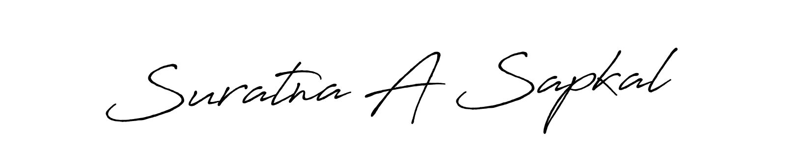 How to Draw Suratna A Sapkal signature style? Antro_Vectra_Bolder is a latest design signature styles for name Suratna A Sapkal. Suratna A Sapkal signature style 7 images and pictures png