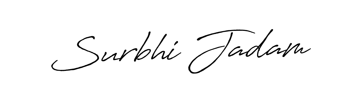Once you've used our free online signature maker to create your best signature Antro_Vectra_Bolder style, it's time to enjoy all of the benefits that Surbhi Jadam name signing documents. Surbhi Jadam signature style 7 images and pictures png