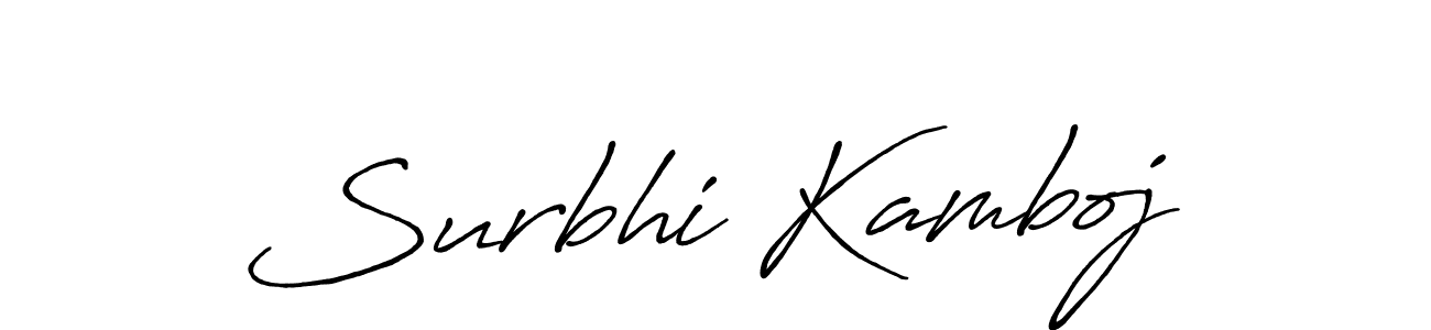 You should practise on your own different ways (Antro_Vectra_Bolder) to write your name (Surbhi Kamboj) in signature. don't let someone else do it for you. Surbhi Kamboj signature style 7 images and pictures png