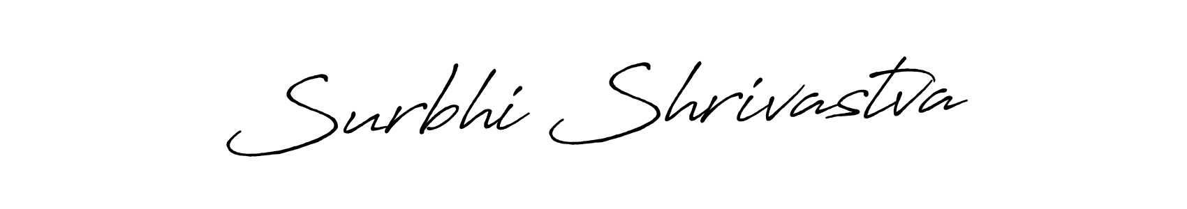 How to make Surbhi Shrivastva signature? Antro_Vectra_Bolder is a professional autograph style. Create handwritten signature for Surbhi Shrivastva name. Surbhi Shrivastva signature style 7 images and pictures png