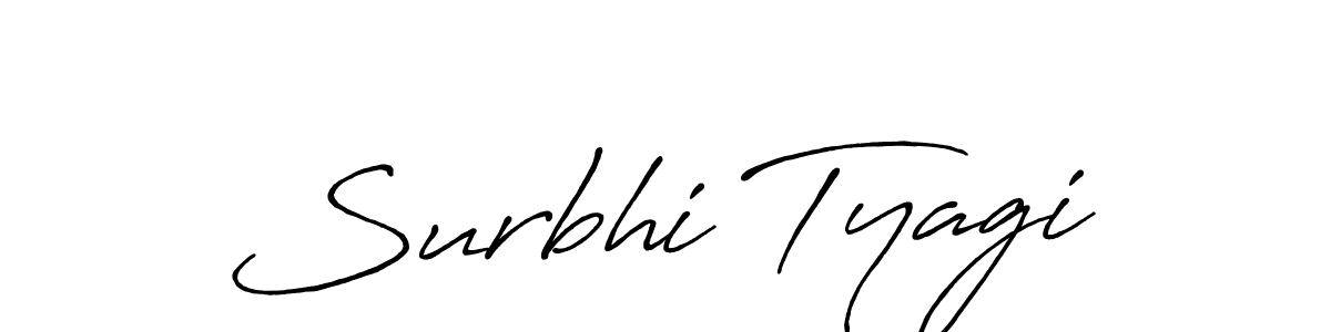 How to make Surbhi Tyagi signature? Antro_Vectra_Bolder is a professional autograph style. Create handwritten signature for Surbhi Tyagi name. Surbhi Tyagi signature style 7 images and pictures png