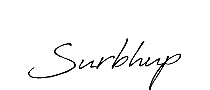 Create a beautiful signature design for name Surbhup. With this signature (Antro_Vectra_Bolder) fonts, you can make a handwritten signature for free. Surbhup signature style 7 images and pictures png