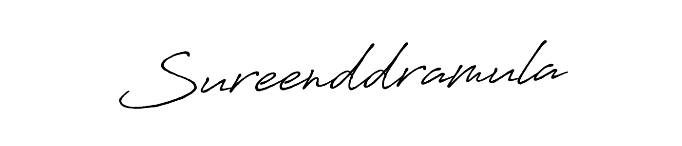 It looks lik you need a new signature style for name Sureenddramula. Design unique handwritten (Antro_Vectra_Bolder) signature with our free signature maker in just a few clicks. Sureenddramula signature style 7 images and pictures png