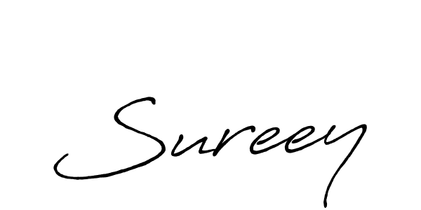 Use a signature maker to create a handwritten signature online. With this signature software, you can design (Antro_Vectra_Bolder) your own signature for name Sureey. Sureey signature style 7 images and pictures png