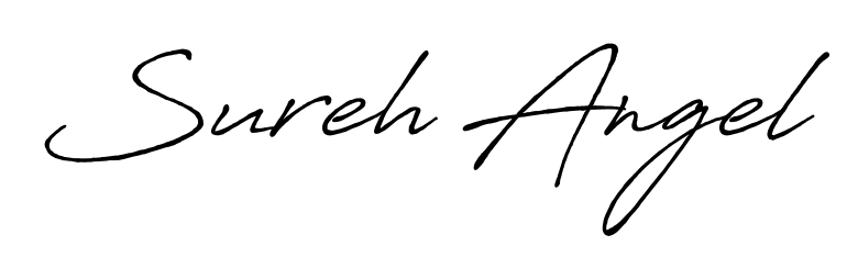 A classic penmanship look for Sureh Angel. The Antro_Vectra_Bolder font brings timeless elegance and confidence to every signed document. Sureh Angel signature style 7 images and pictures png