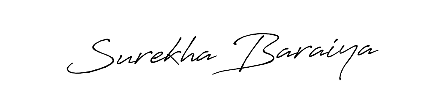 This is the best signature style for the Surekha Baraiya name. Also you like these signature font (Antro_Vectra_Bolder). Mix name signature. Surekha Baraiya signature style 7 images and pictures png