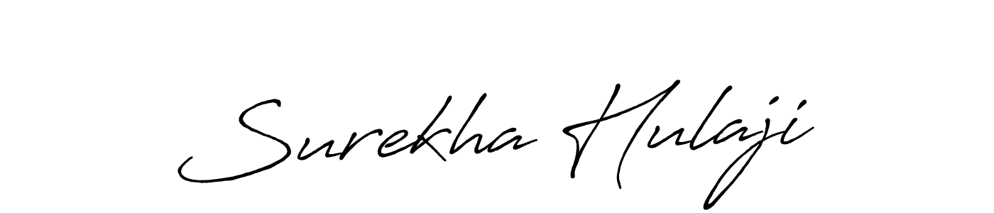 Make a beautiful signature design for name Surekha Hulaji. With this signature (Antro_Vectra_Bolder) style, you can create a handwritten signature for free. Surekha Hulaji signature style 7 images and pictures png