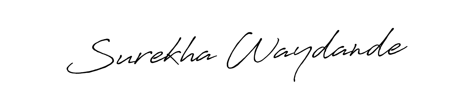 if you are searching for the best signature style for your name Surekha Waydande. so please give up your signature search. here we have designed multiple signature styles  using Antro_Vectra_Bolder. Surekha Waydande signature style 7 images and pictures png