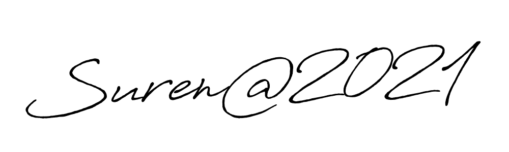 The best way (Antro_Vectra_Bolder) to make a short signature is to pick only two or three words in your name. The name Suren@2021 include a total of six letters. For converting this name. Suren@2021 signature style 7 images and pictures png