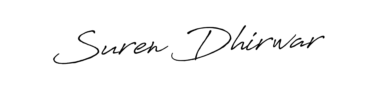 How to Draw Suren Dhirwar signature style? Antro_Vectra_Bolder is a latest design signature styles for name Suren Dhirwar. Suren Dhirwar signature style 7 images and pictures png
