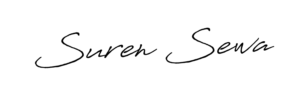 Design your own signature with our free online signature maker. With this signature software, you can create a handwritten (Antro_Vectra_Bolder) signature for name Suren Sewa. Suren Sewa signature style 7 images and pictures png