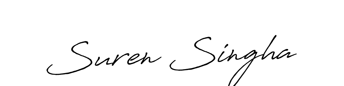 Also we have Suren Singha name is the best signature style. Create professional handwritten signature collection using Antro_Vectra_Bolder autograph style. Suren Singha signature style 7 images and pictures png