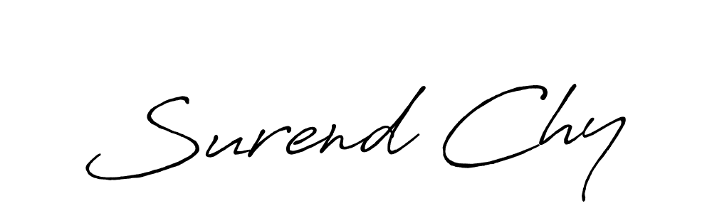 Design your own signature with our free online signature maker. With this signature software, you can create a handwritten (Antro_Vectra_Bolder) signature for name Surend Chy. Surend Chy signature style 7 images and pictures png