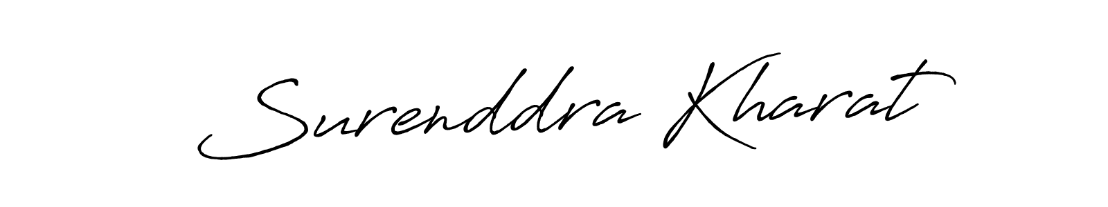 How to make Surenddra Kharat name signature. Use Antro_Vectra_Bolder style for creating short signs online. This is the latest handwritten sign. Surenddra Kharat signature style 7 images and pictures png