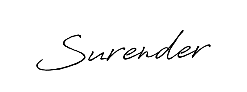 Use a signature maker to create a handwritten signature online. With this signature software, you can design (Antro_Vectra_Bolder) your own signature for name Surender. Surender signature style 7 images and pictures png
