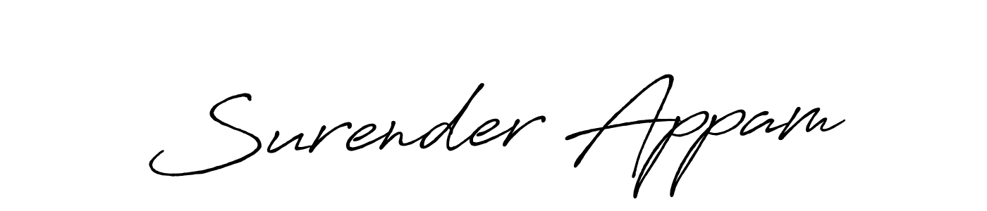 You can use this online signature creator to create a handwritten signature for the name Surender Appam. This is the best online autograph maker. Surender Appam signature style 7 images and pictures png