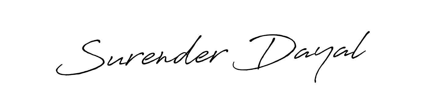 You should practise on your own different ways (Antro_Vectra_Bolder) to write your name (Surender Dayal) in signature. don't let someone else do it for you. Surender Dayal signature style 7 images and pictures png