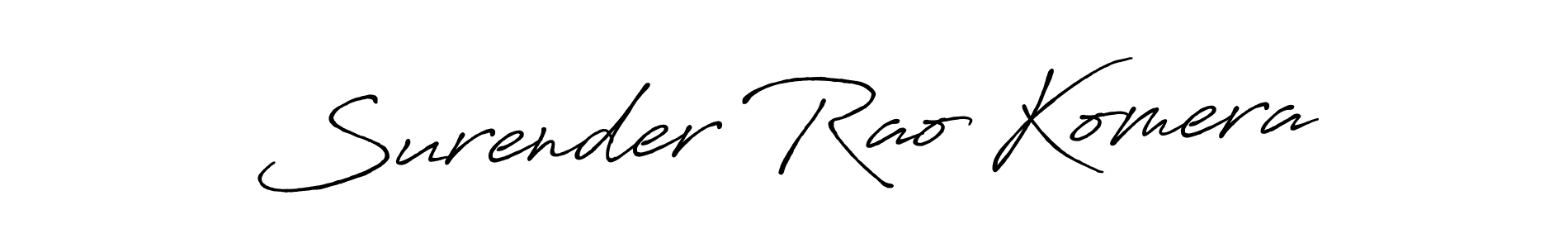 Once you've used our free online signature maker to create your best signature Antro_Vectra_Bolder style, it's time to enjoy all of the benefits that Surender Rao Komera name signing documents. Surender Rao Komera signature style 7 images and pictures png