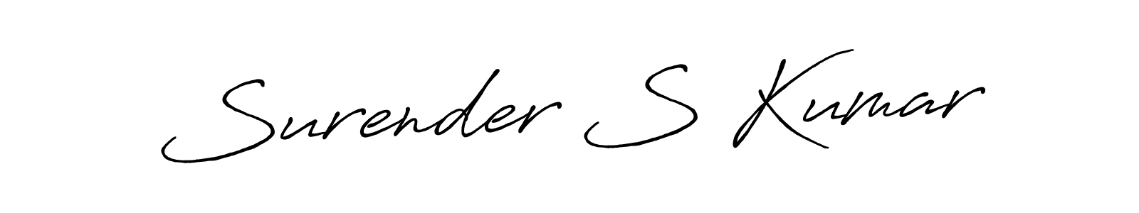 Make a short Surender S Kumar signature style. Manage your documents anywhere anytime using Antro_Vectra_Bolder. Create and add eSignatures, submit forms, share and send files easily. Surender S Kumar signature style 7 images and pictures png