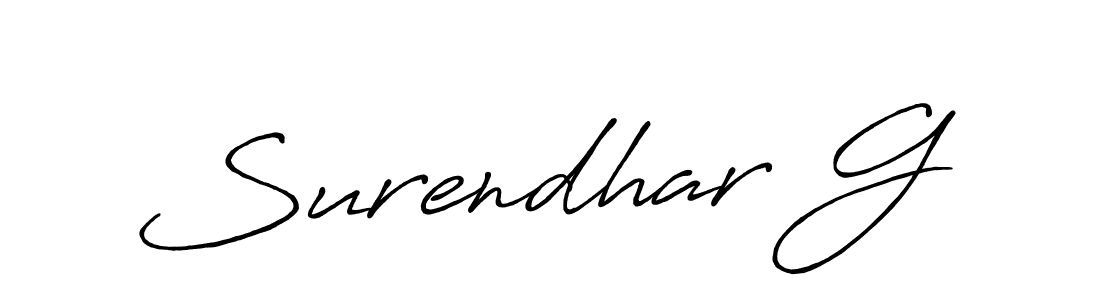 You can use this online signature creator to create a handwritten signature for the name Surendhar G. This is the best online autograph maker. Surendhar G signature style 7 images and pictures png