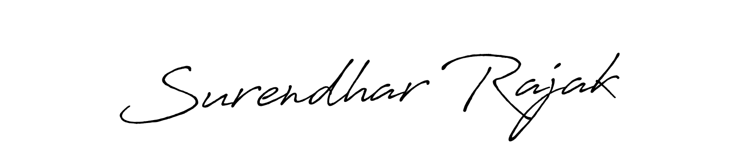 Also we have Surendhar Rajak name is the best signature style. Create professional handwritten signature collection using Antro_Vectra_Bolder autograph style. Surendhar Rajak signature style 7 images and pictures png