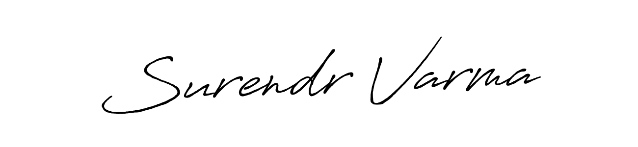Make a short Surendr Varma signature style. Manage your documents anywhere anytime using Antro_Vectra_Bolder. Create and add eSignatures, submit forms, share and send files easily. Surendr Varma signature style 7 images and pictures png