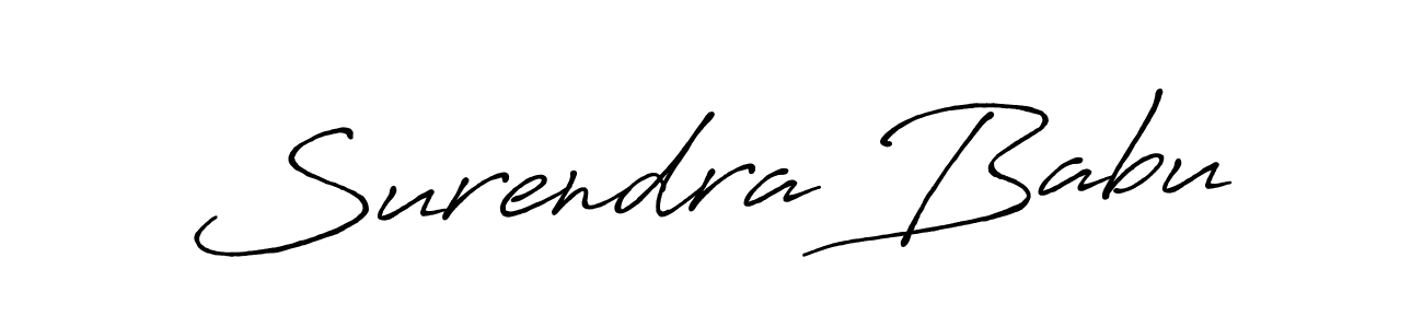 How to make Surendra Babu signature? Antro_Vectra_Bolder is a professional autograph style. Create handwritten signature for Surendra Babu name. Surendra Babu signature style 7 images and pictures png