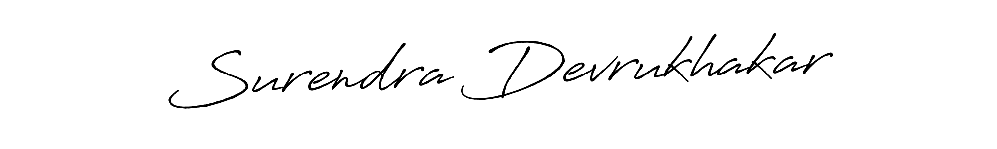 This is the best signature style for the Surendra Devrukhakar name. Also you like these signature font (Antro_Vectra_Bolder). Mix name signature. Surendra Devrukhakar signature style 7 images and pictures png