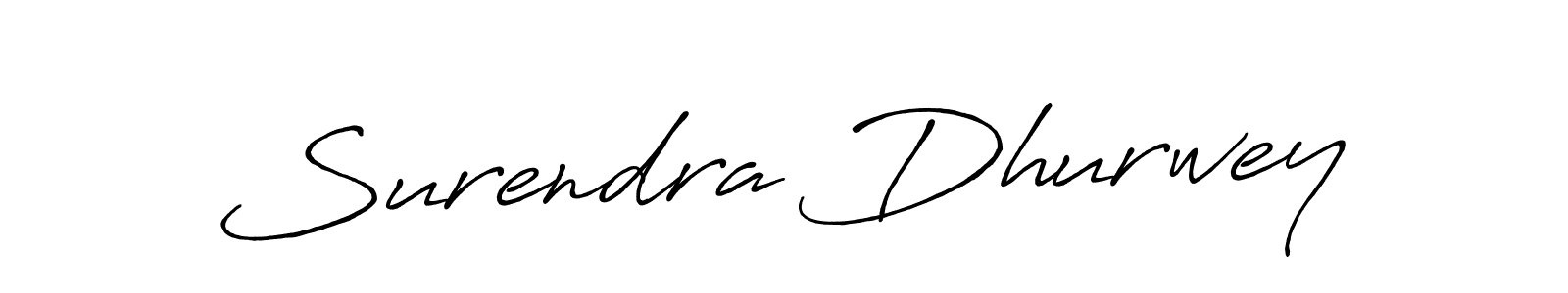 Make a beautiful signature design for name Surendra Dhurwey. With this signature (Antro_Vectra_Bolder) style, you can create a handwritten signature for free. Surendra Dhurwey signature style 7 images and pictures png