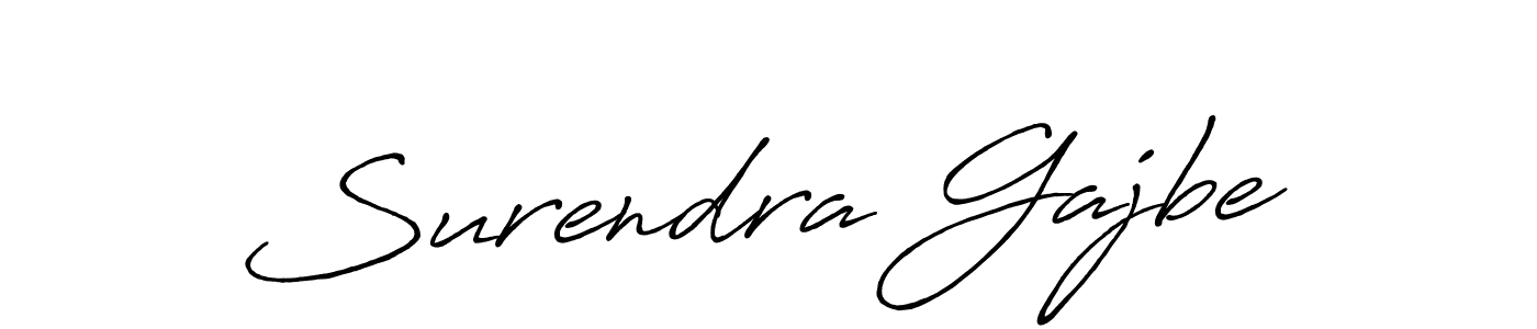 Surendra Gajbe stylish signature style. Best Handwritten Sign (Antro_Vectra_Bolder) for my name. Handwritten Signature Collection Ideas for my name Surendra Gajbe. Surendra Gajbe signature style 7 images and pictures png