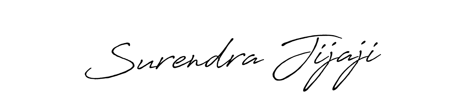 Make a beautiful signature design for name Surendra Jijaji. With this signature (Antro_Vectra_Bolder) style, you can create a handwritten signature for free. Surendra Jijaji signature style 7 images and pictures png