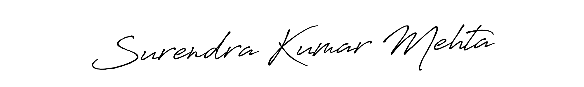 How to make Surendra Kumar Mehta signature? Antro_Vectra_Bolder is a professional autograph style. Create handwritten signature for Surendra Kumar Mehta name. Surendra Kumar Mehta signature style 7 images and pictures png