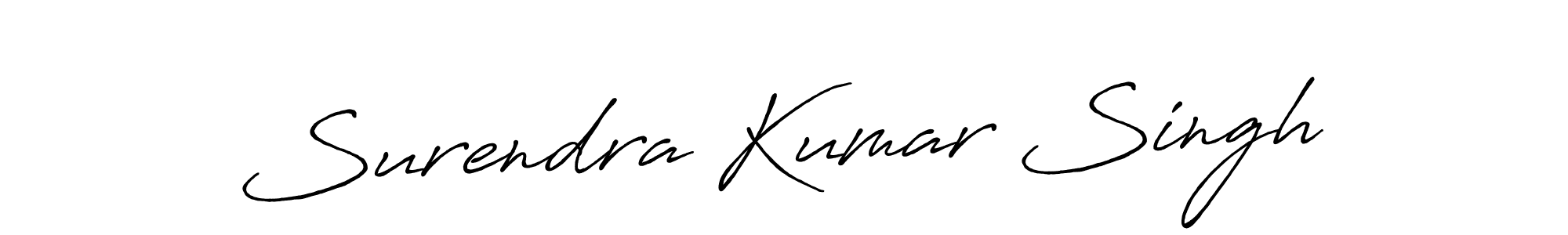 Use a signature maker to create a handwritten signature online. With this signature software, you can design (Antro_Vectra_Bolder) your own signature for name Surendra Kumar Singh. Surendra Kumar Singh signature style 7 images and pictures png